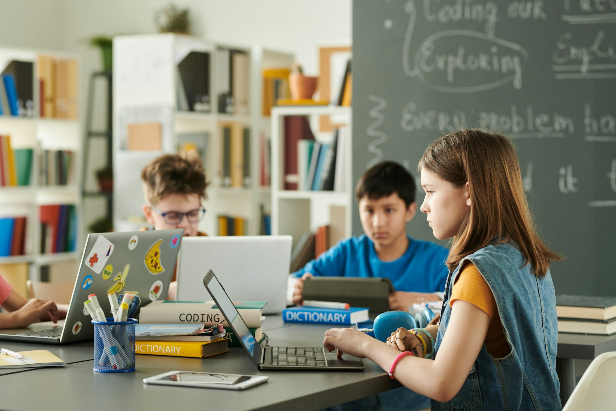 Inclusive Group of Kids in School